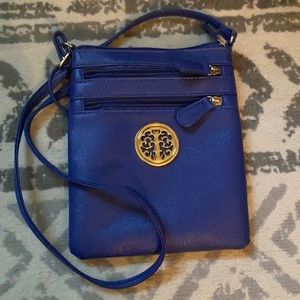 Blue shoulder bag